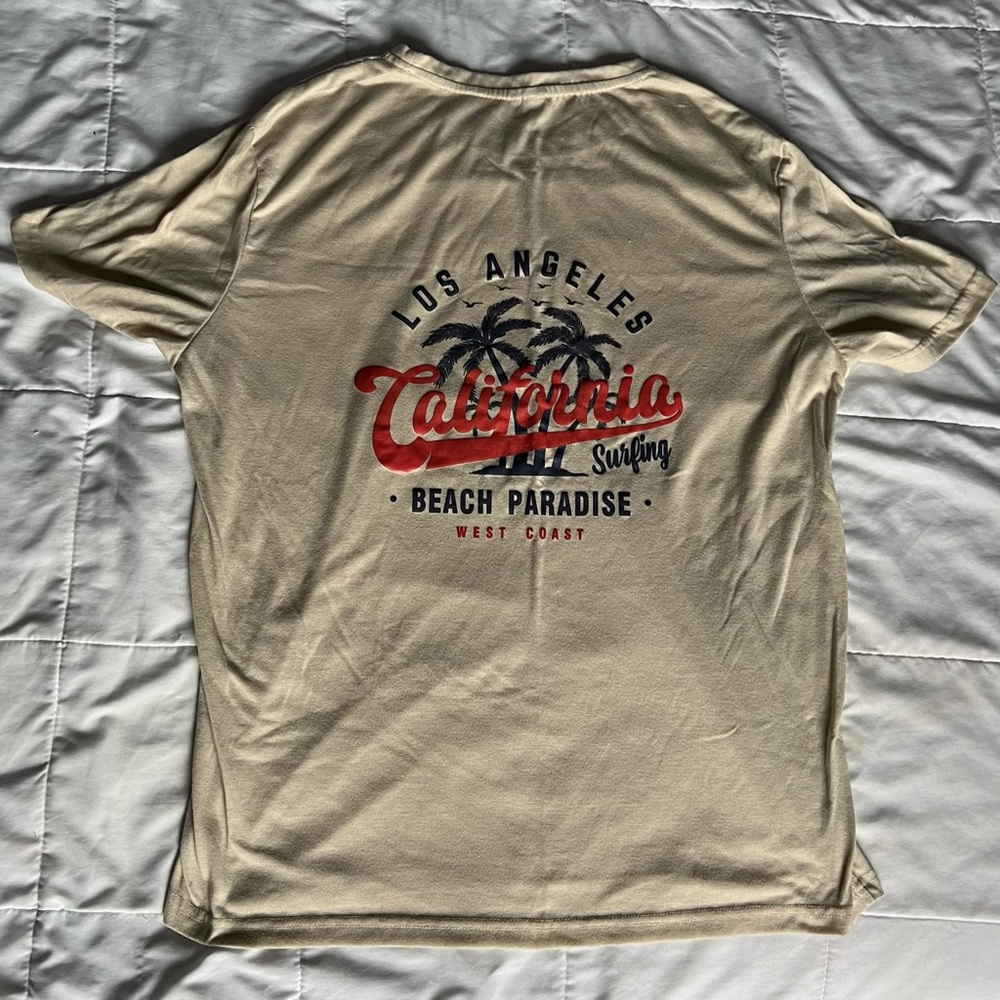 California Surfing Beige T-Shirt